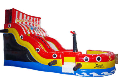 Pirate Ship Slide with pool