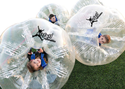 Kids bubble soccer