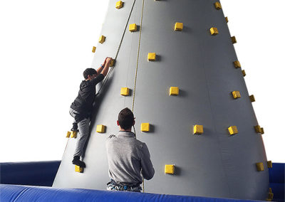 Inflatable rock climbing wall