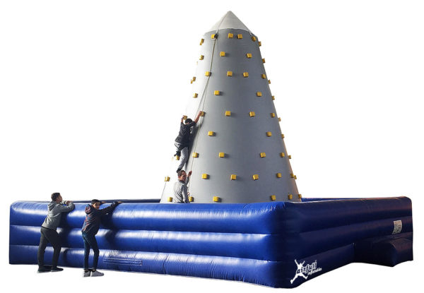 Inflatable rock climbing wall