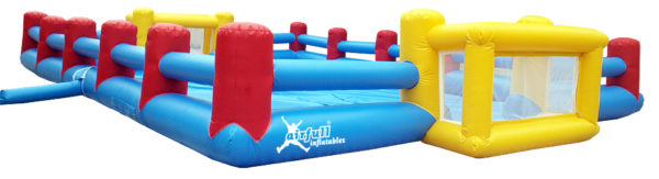Outdoor inflatable football pitch