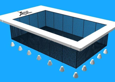 inflatable pool and dock for boats and yachts