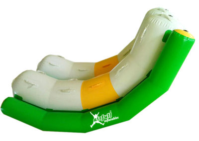Inflatable water floating seesaw