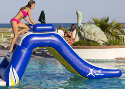 Inflatable water slide