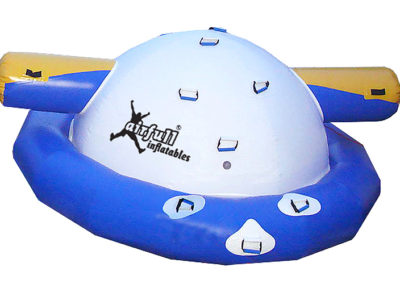 Inflatable floating spinning planet