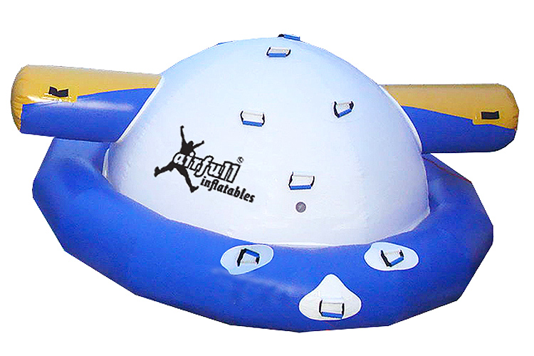 Inflatable floating spinning planet