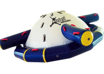 Inflatable floating spinning planet