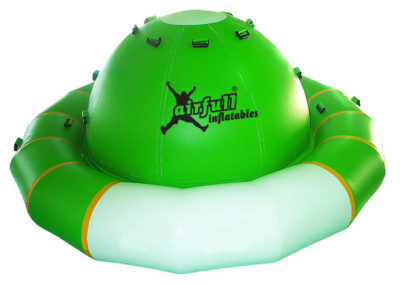 Inflatable floating spinning planet
