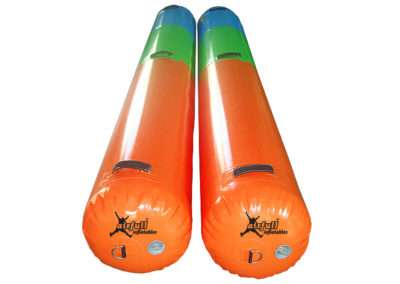 Inflatable tube buoys for sea