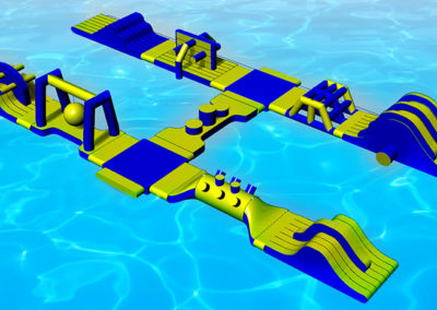 Inflatable water park
