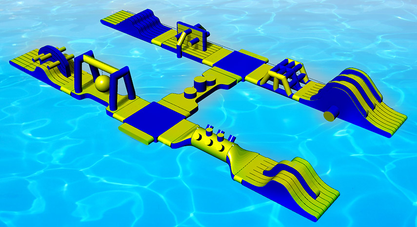 Inflatable water park
