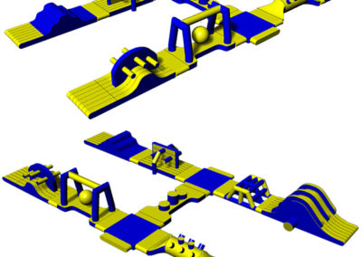 Inflatable water park