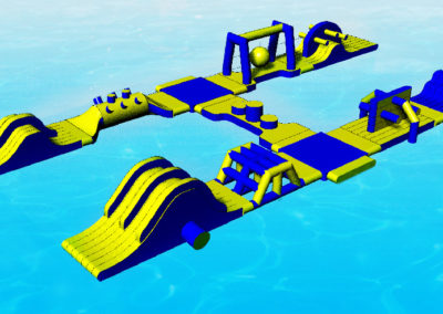 Inflatable water park