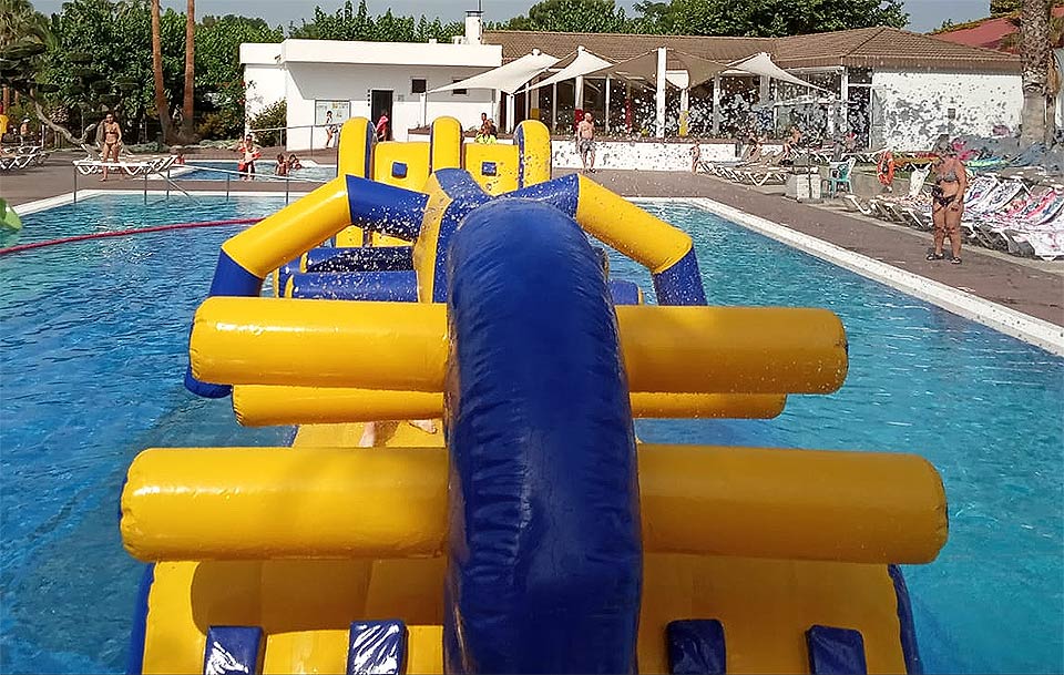 Inflatable water park