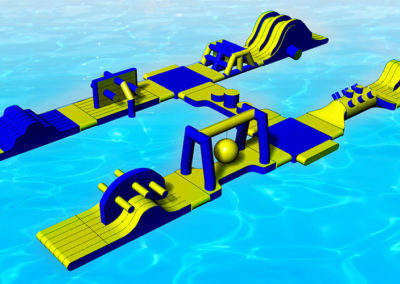 Inflatable water park