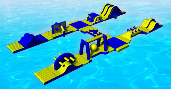 Inflatable water park