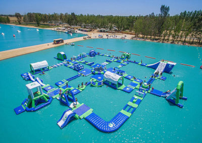 Inflatable water park