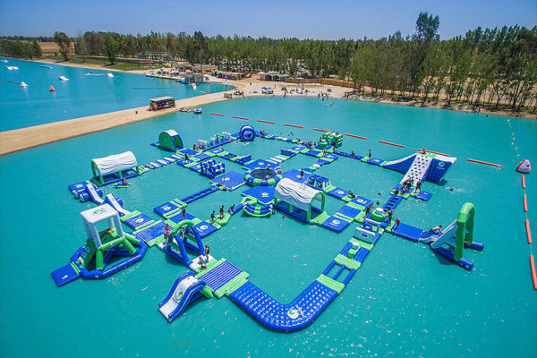 Inflatable water park