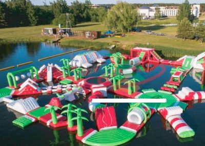 Inflatable water park
