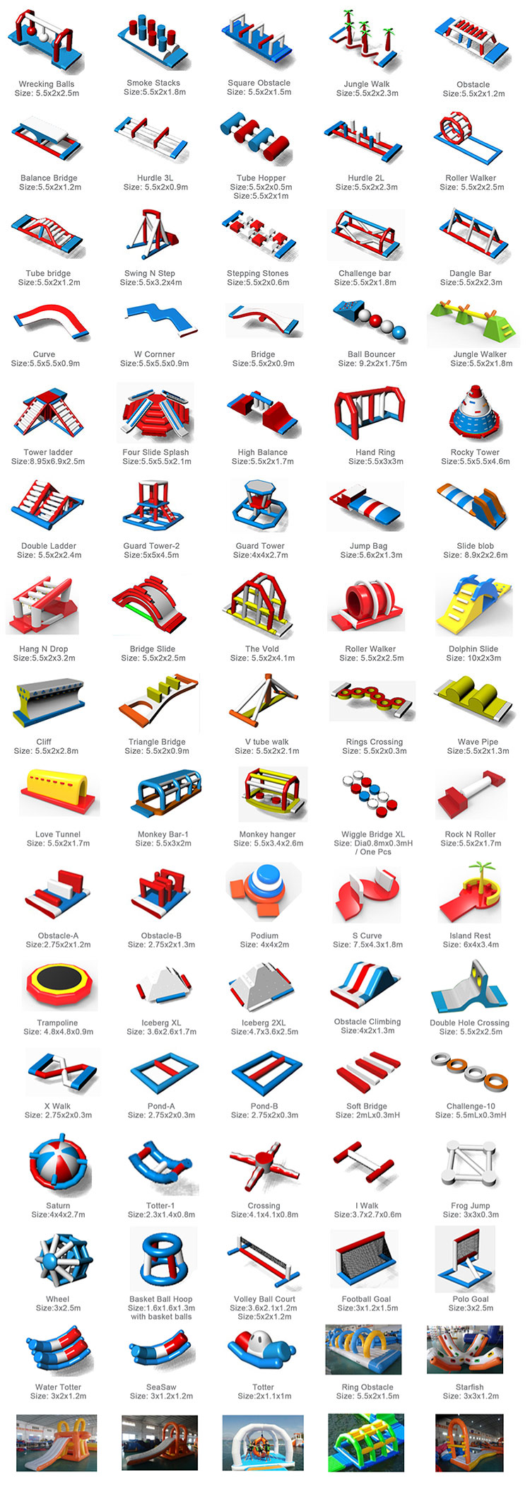 Inflatable water park