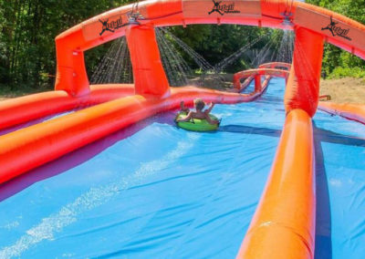 Giant water slide for streets