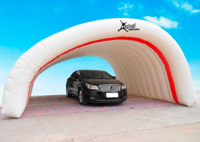 Inflatable car tent