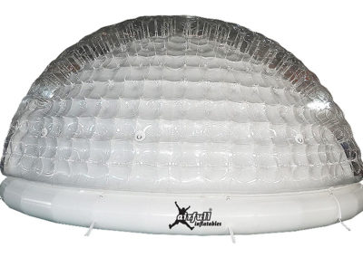 Inflatable dome igloo tent