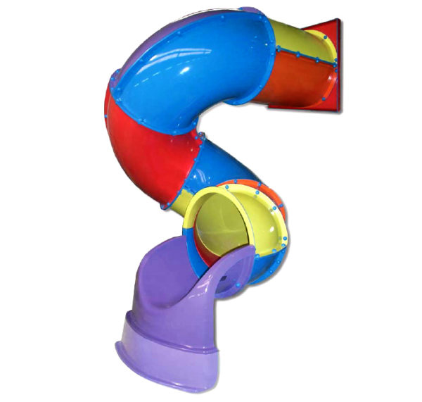 Tobogán de tubo en espiral para parques infantiles