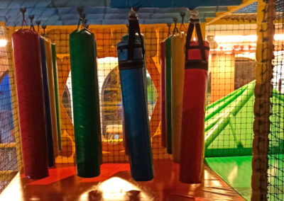 Boxing punching bag for indoor playgrounds