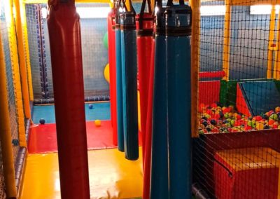 Boxing punching bag for indoor playgrounds