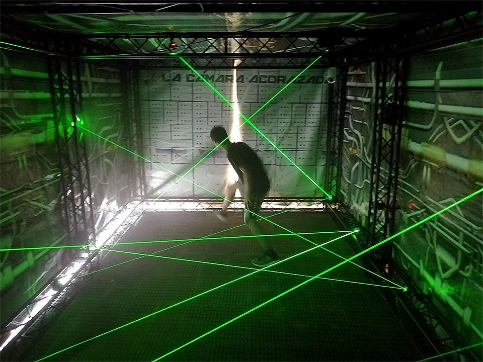 Laserlabyrinth-Tresor