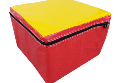 Cube foam for indoor playgrounds