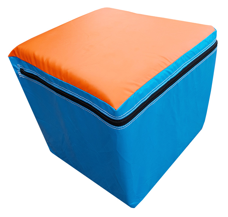 Cube foam for indoor playgrounds
