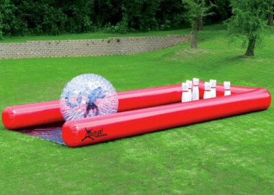 Human inflatable bowling
