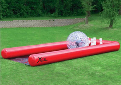 Human inflatable bowling