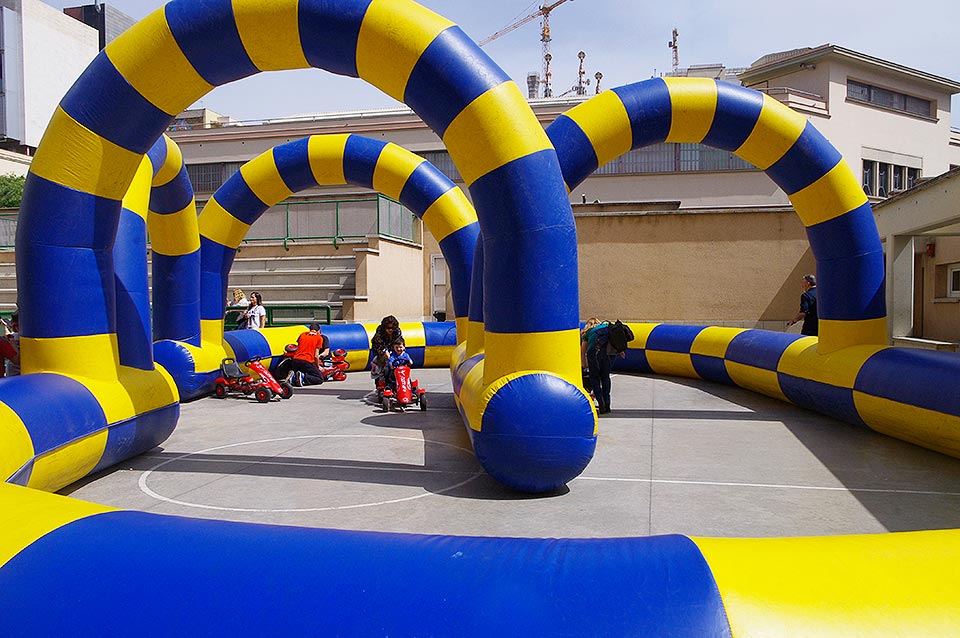 Inflatable Go kart track