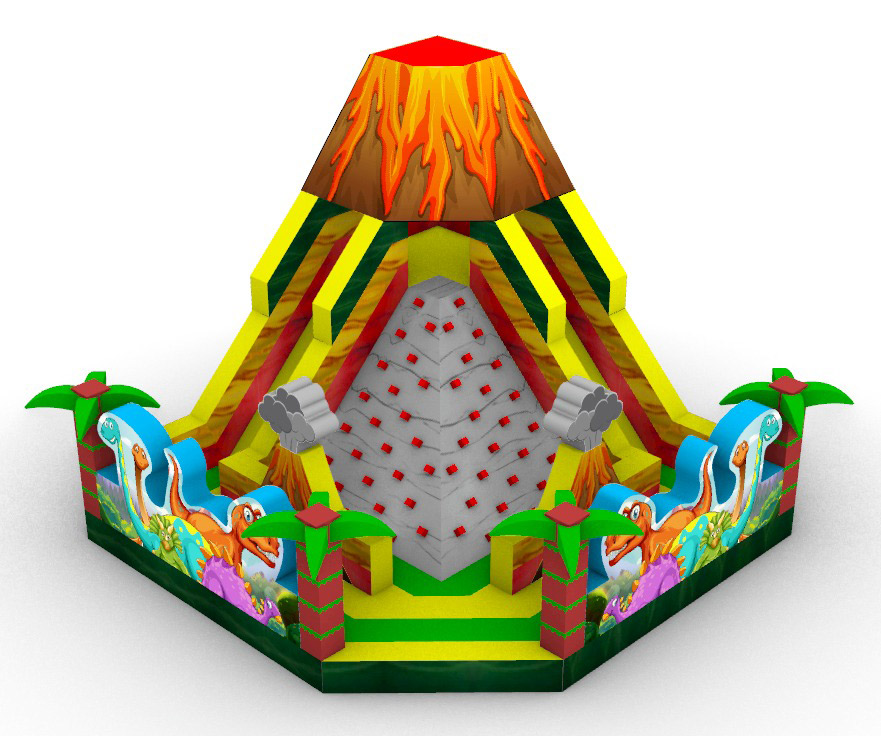 Inflatable volcan combo