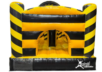 Black yellow obstacle course