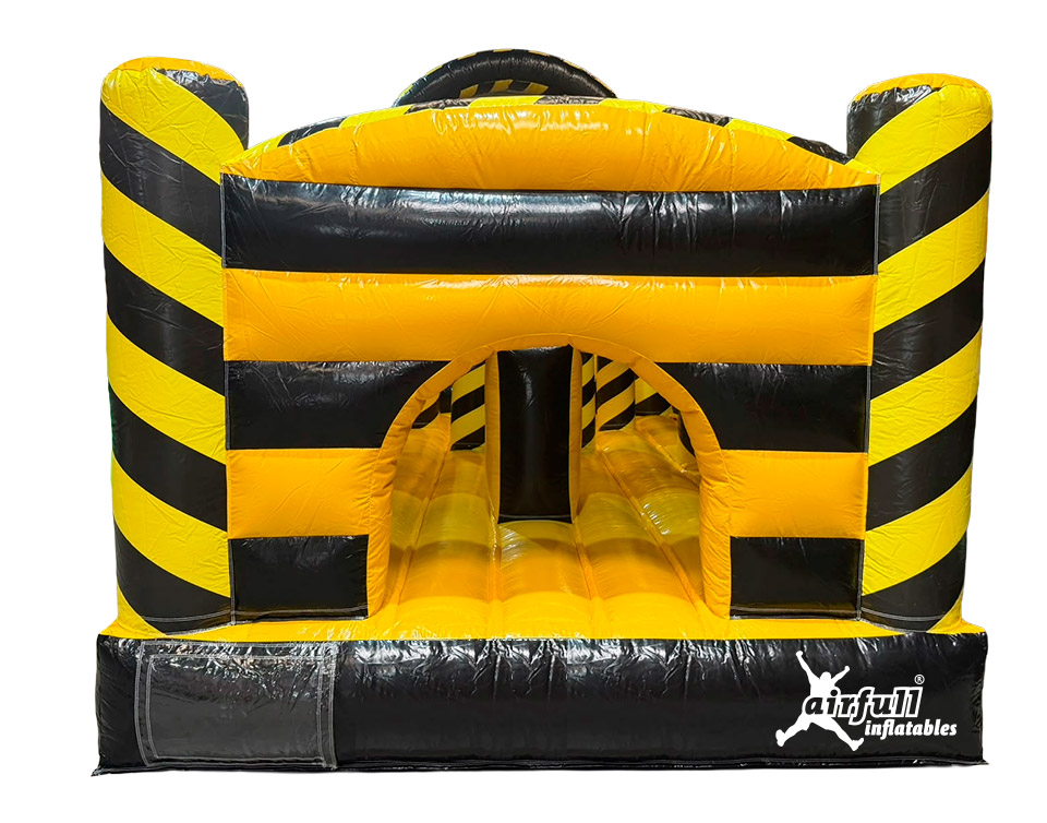 Black yellow obstacle course