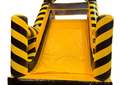 Black yellow obstacle course