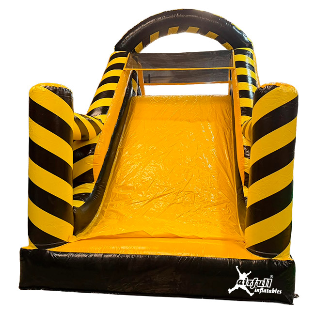 Black yellow obstacle course
